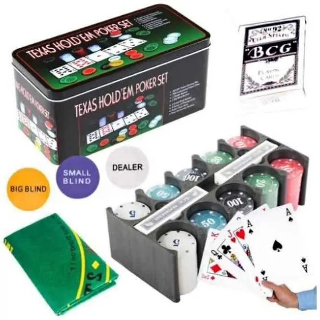 Juego set de poker texas hold´em