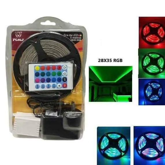 Tira LED 28X35 RGB 5M LED TIMELED-9727 X2 unidades