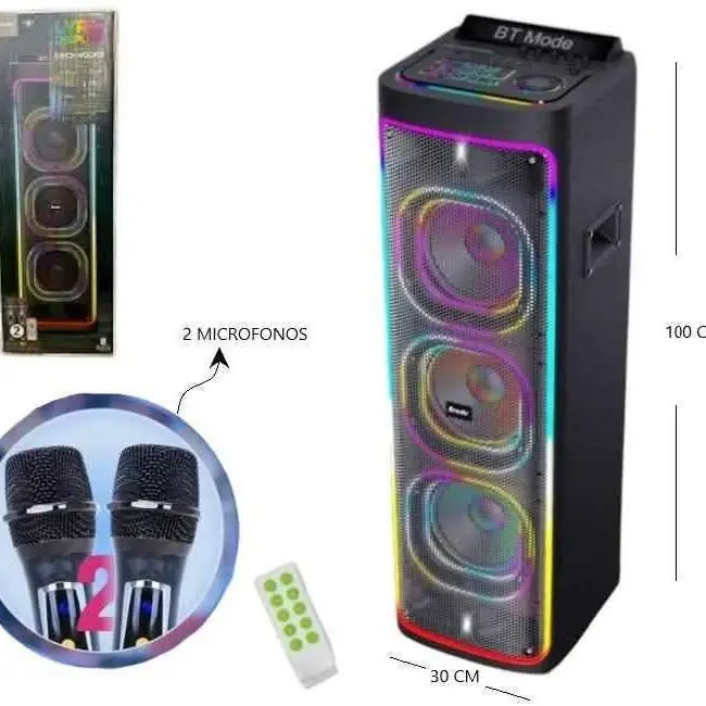 Parlante torre con microfono 8BTS-2270