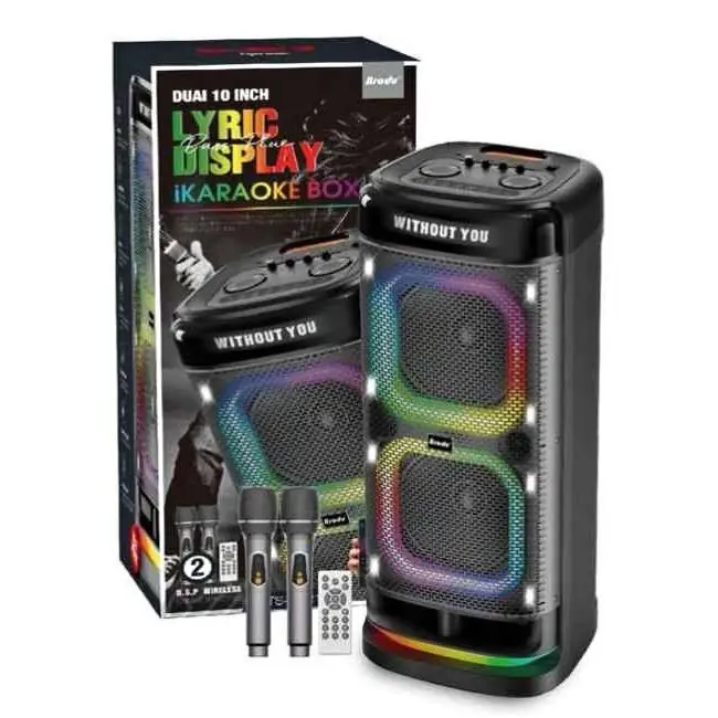Parlante C/ 2 microfono luz RGBBTS-2121