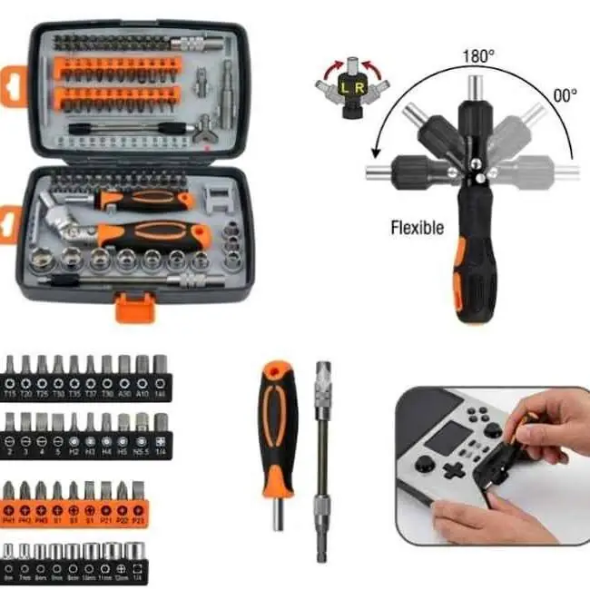 Kit 68 en 1 destornilladores C/trinquete