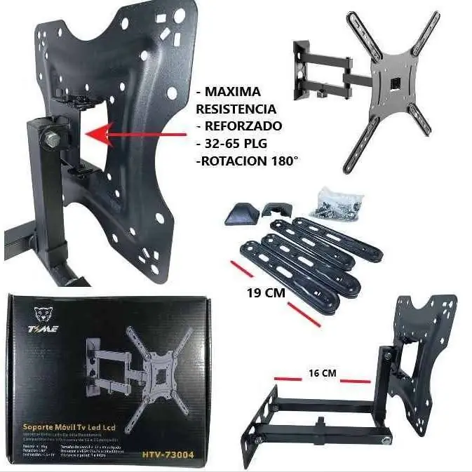 Soporte TV reforzado brazo 32-65 plg
