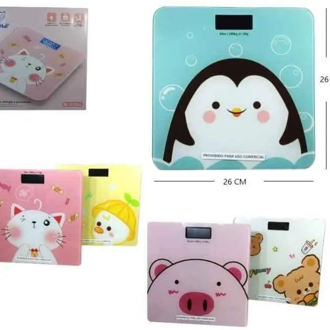Balanza de baño personajes