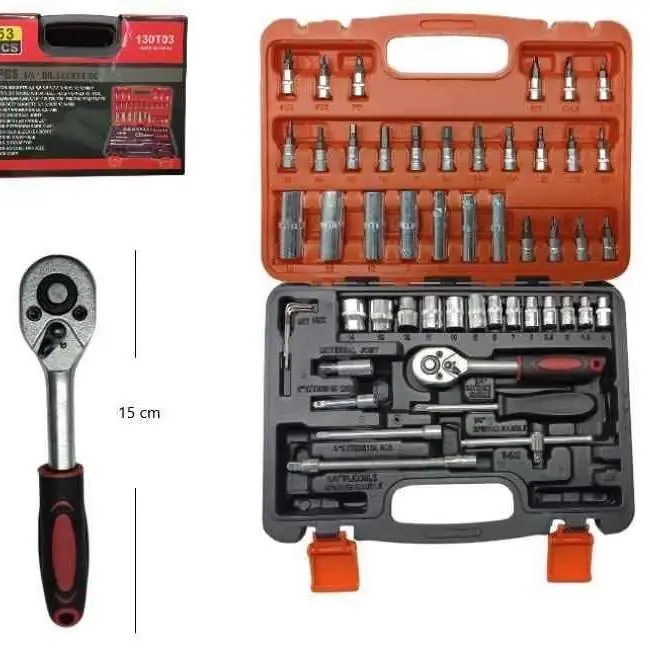 Set de llave tubo 53PCS