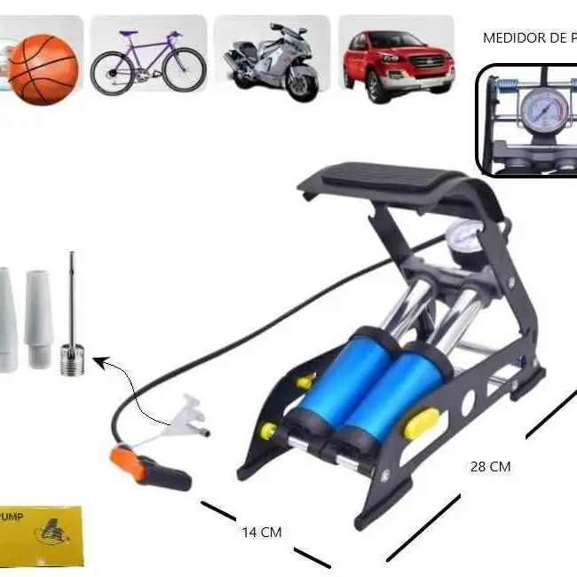 Inflador de pie con pedal HL-15