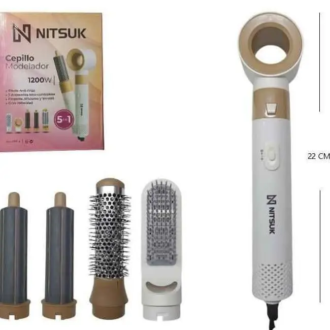 Set de cepillo moldeador 5 en 1 1200W nitsuk