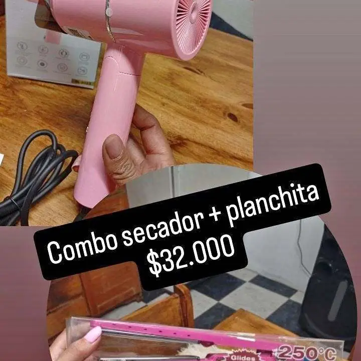 Combo planchita y secador