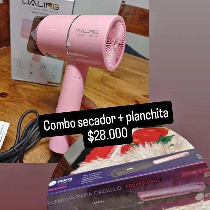 Combo planchita secador
