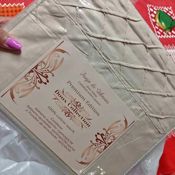 Sabanas broderi 600 hilos 100% algodón