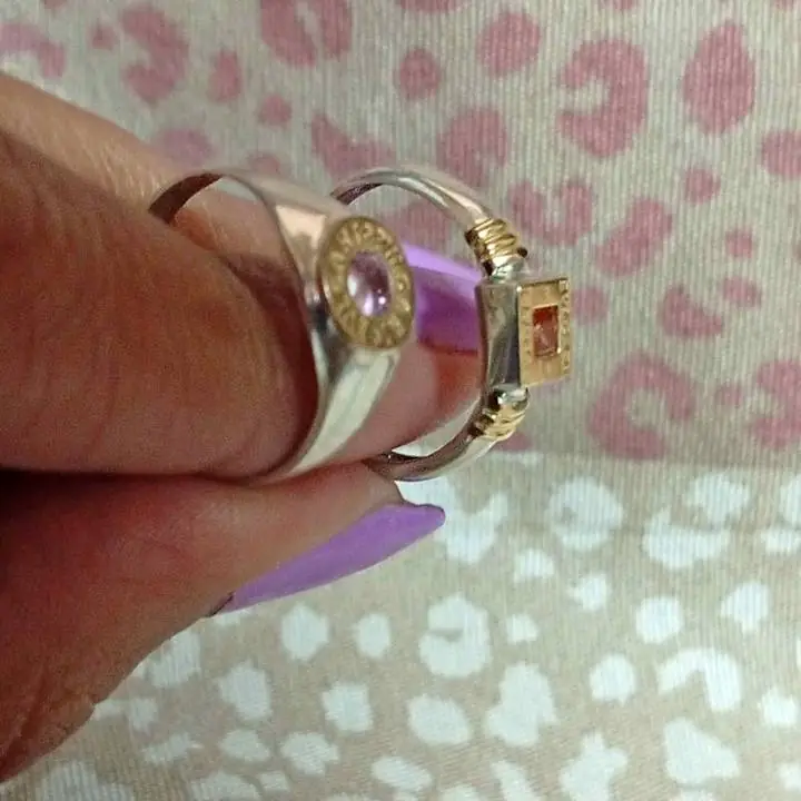 Anillos plata y oro N18 y 17