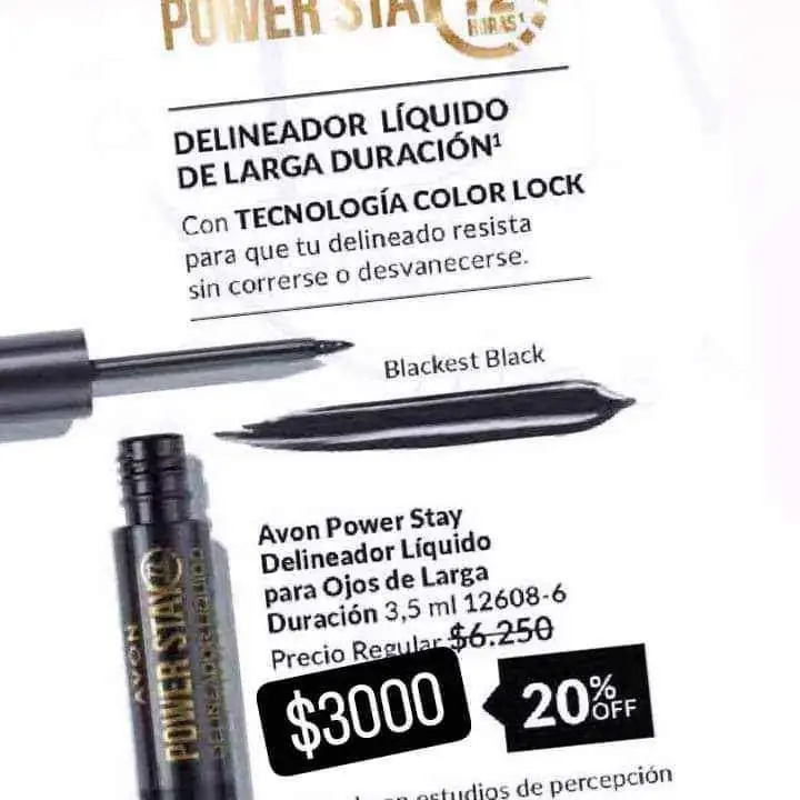 Delineador liquido Avon