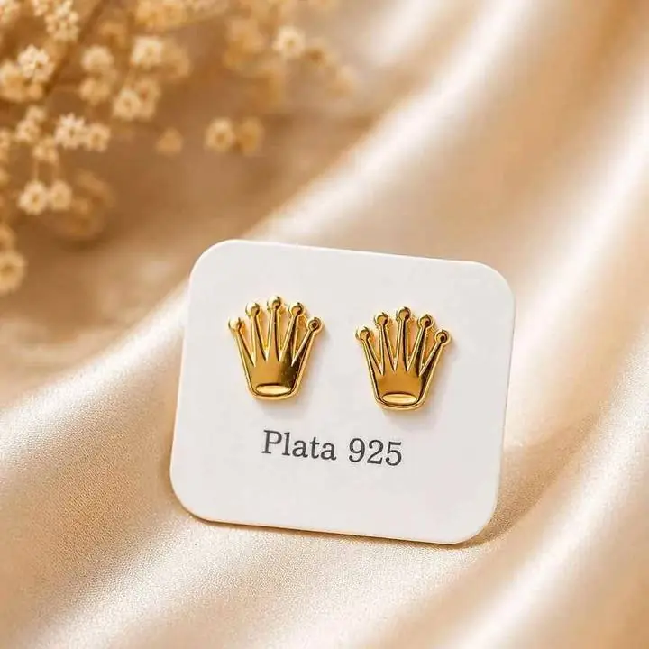 Aros plata y oro rolex