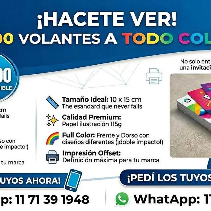 1.000 Volantes $40.000
