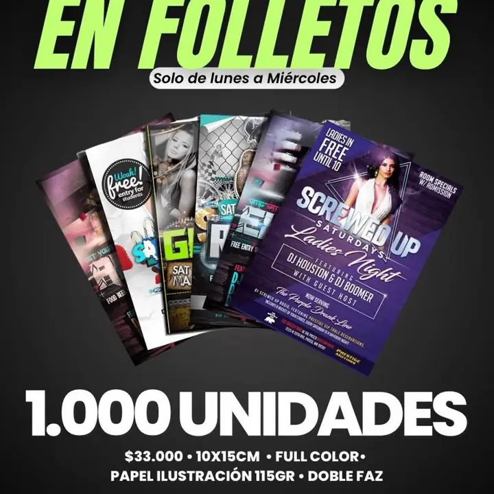 1.000 Volantes x $33.000
