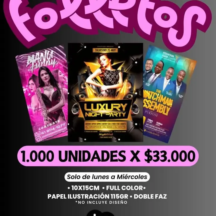 Folletos 1.000 unidades