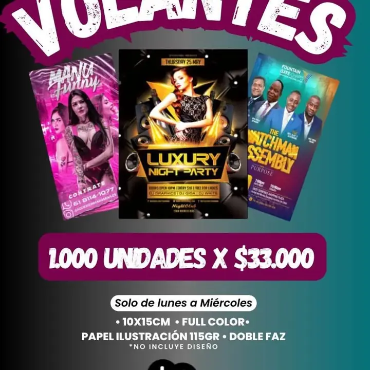 Volantes x 1000 unidades