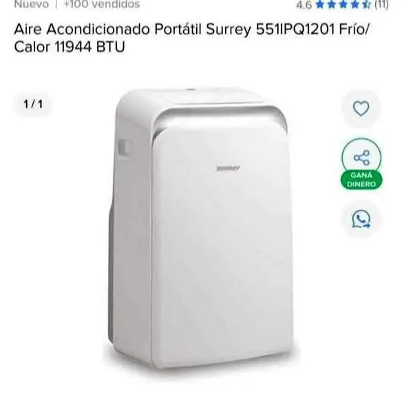 Aire acondicionado portátil frio.calor