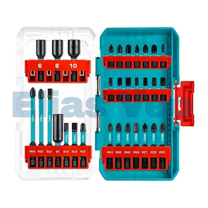 Kit set puntas destornillador de impacto 31 piezas total