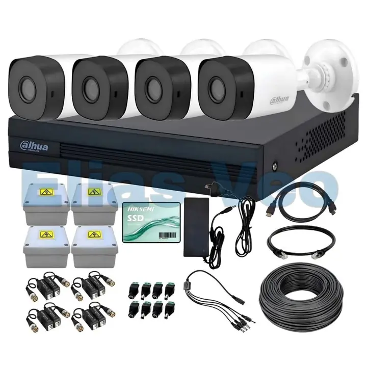 Kit camaras de seguridad dahua completo