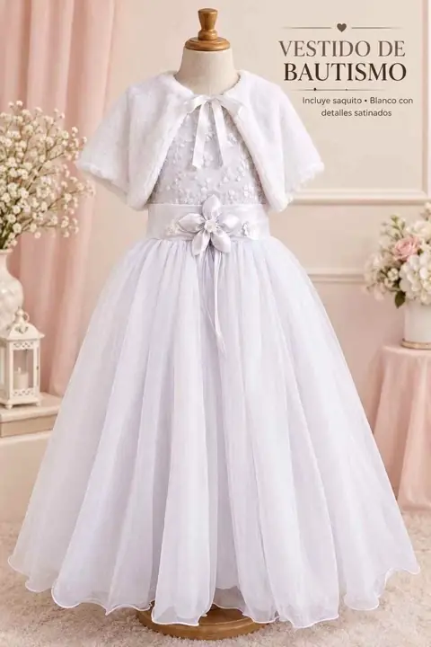 Vestido para bautizo comunión o boda