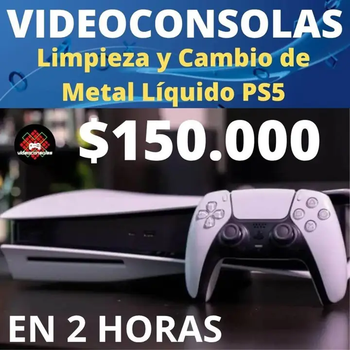 Limpieza y metal líquido en PS5 en 2 horas