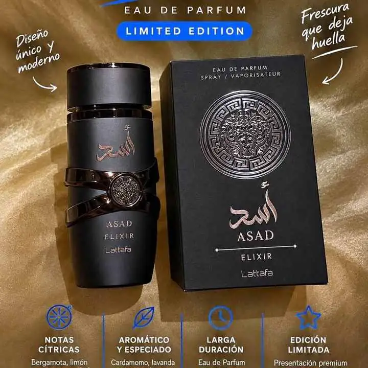 Perfume original | asad elixir Lattafa nuevo •en caja