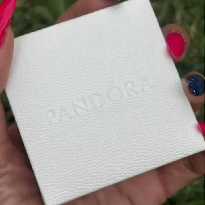 Aros de plata 925 con piedra rosa Pandora sellados !