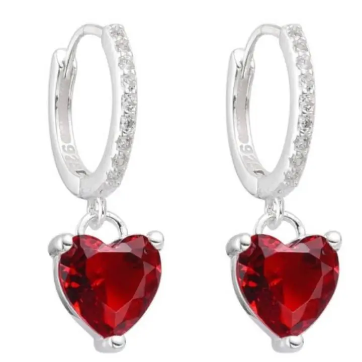 Pendientes con piedra de plata Pandora strass sellado + de regalo joyero Pandora !