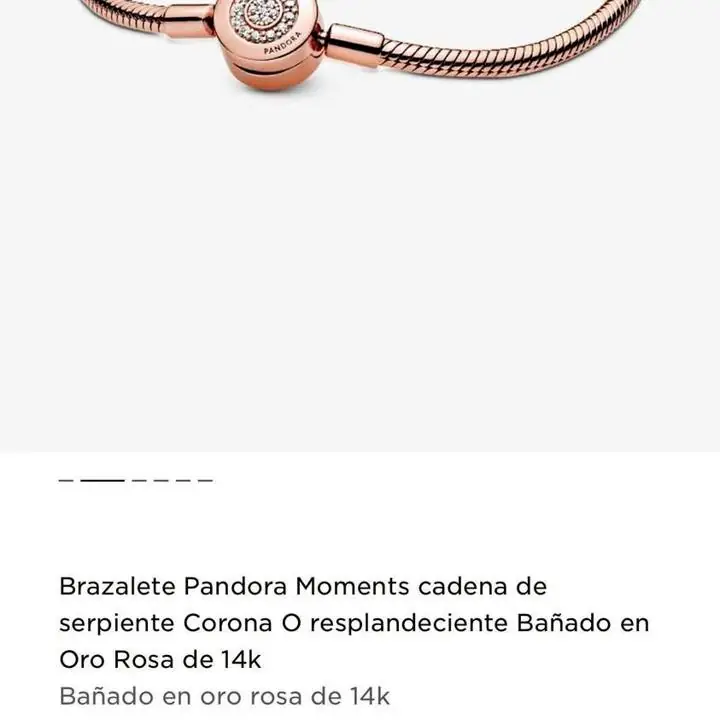 Pulsera Pandora rose original + un Charms de regalo sin uso en caja y bolsa a mitad del valor !