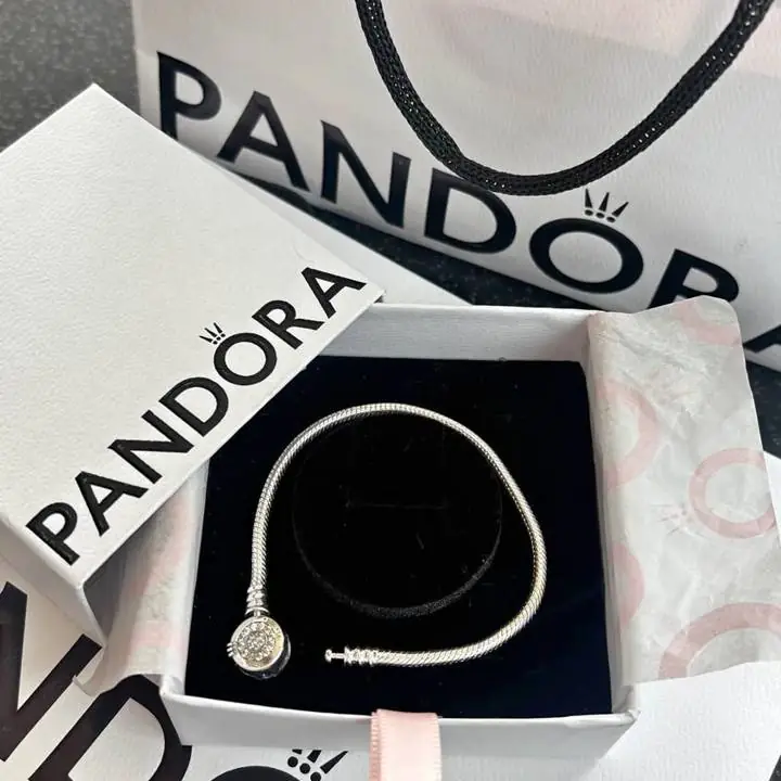 Pulsera serpiente Pandora plata 925 con sello ale sellada ! Nueva en sus estuche