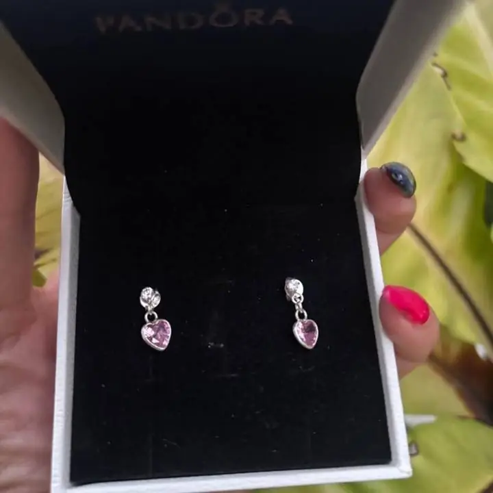 Pendientes de plata 925 ideal para regalar el 14 de febrero ! Pandora
