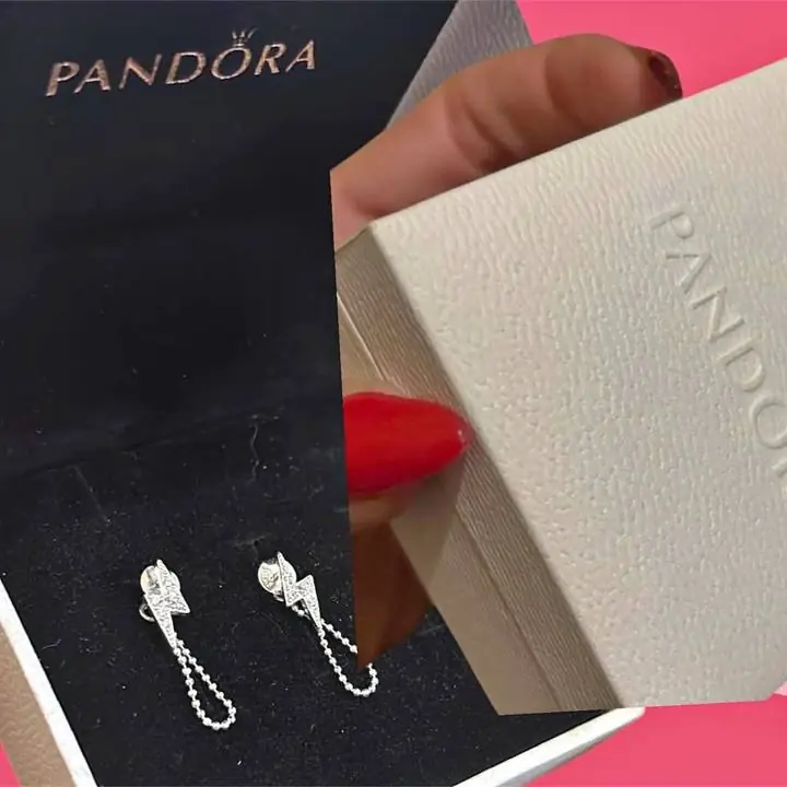 Aros de plata 925 Pandora sellados ! los dos pares por 199,999$