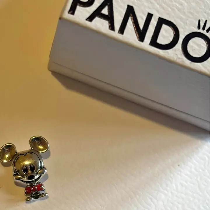 Charm para pulsera Pandora Mickey original ! Sello ale plata 925