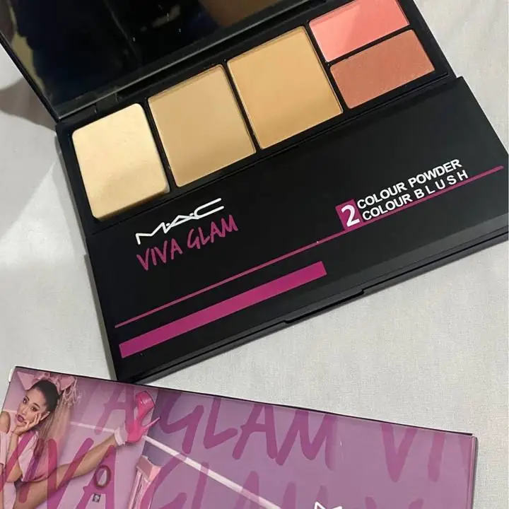 Paleta profesional de bases y rubor glam + labial mate barra velvet promoción !