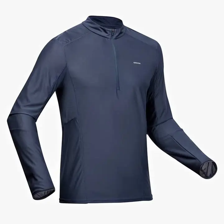 Remera trekking quechua MH500 (manga larga)