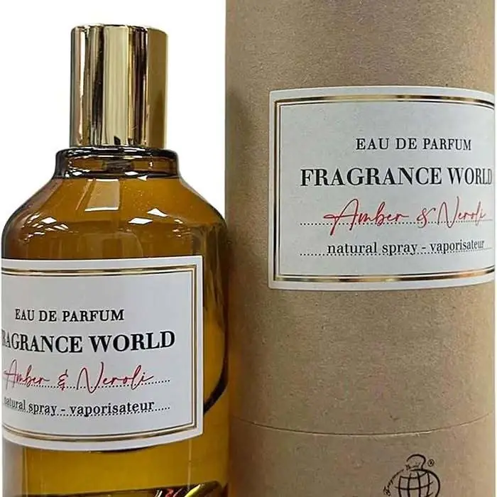 Perfume fragance world amber & neroli
