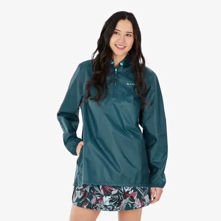 Rompeviento impermeable 1/2 cierre