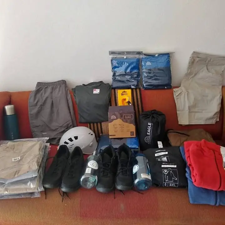 Productos trekking stock en descripcion