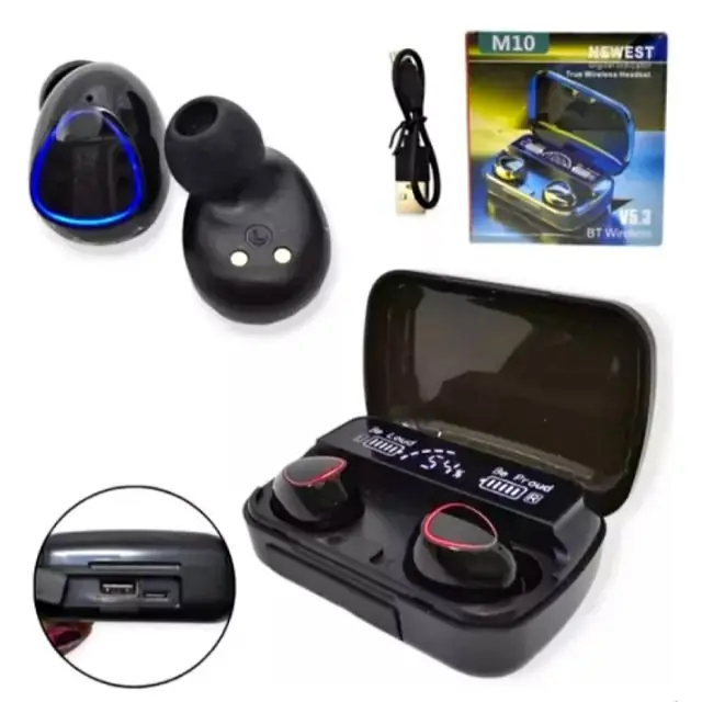 Auricular bluetooth con estuche