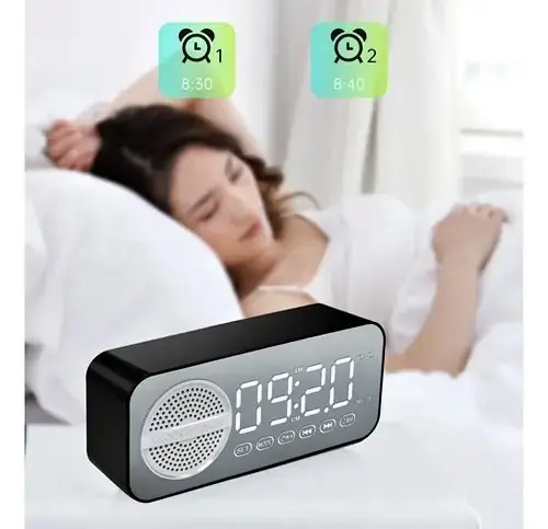 Parlante+reloj despertador