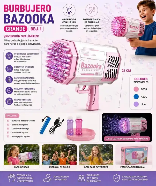 Burbujero bazooka