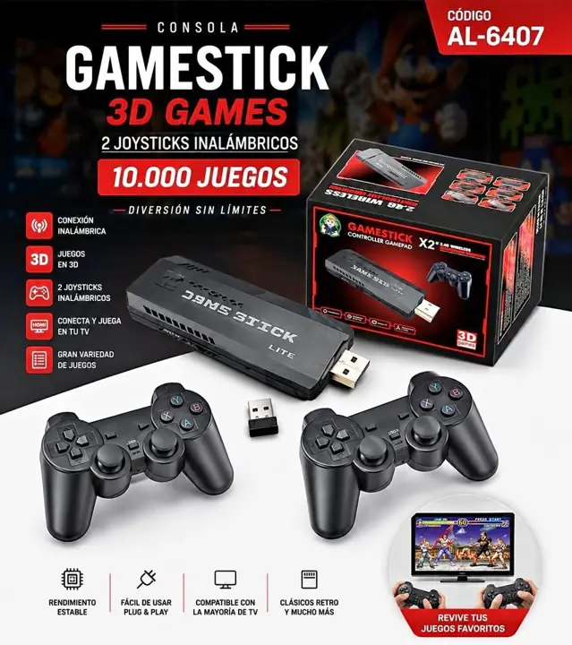 Consola gamestick retro