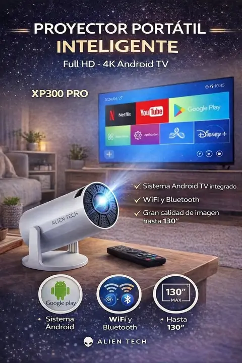 Proyector portatil inteligente