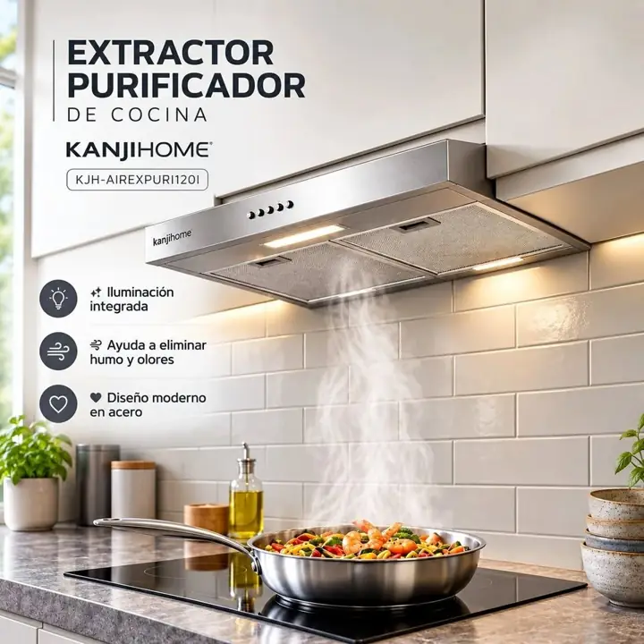 Campana extractora de cocina silver