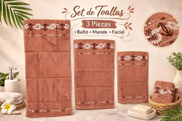 Santel X3 toallas de baño