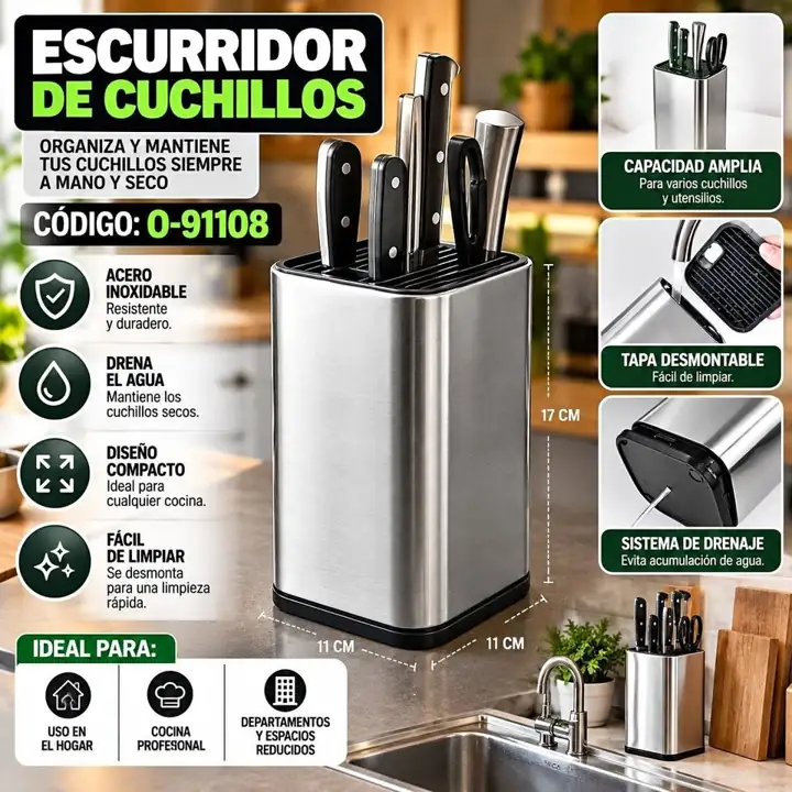 Escurridor de cuchillos