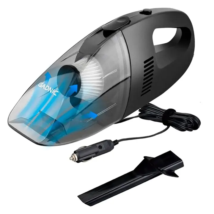 Aspiradora de auto negra 12V potencia