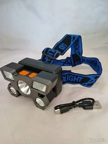 Linterna minera tipo vincha 5 luces LED