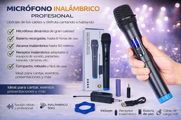 Microfono inalambrico M-32008