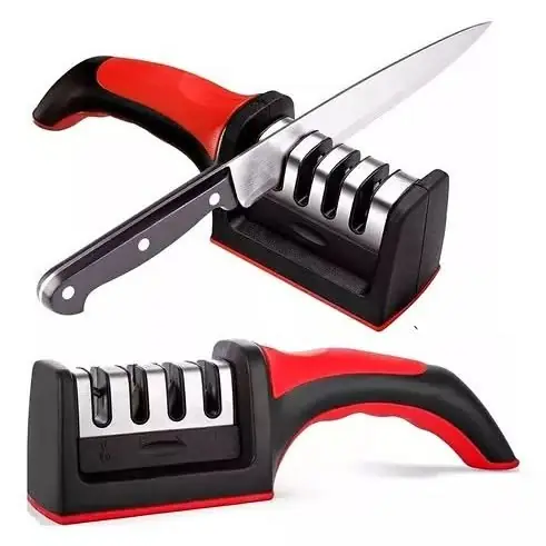 Afilador de cuchillos 3 en 1